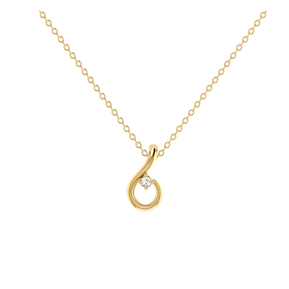Starlight Nest Gold Plated Lab Grown Diamond Pendant