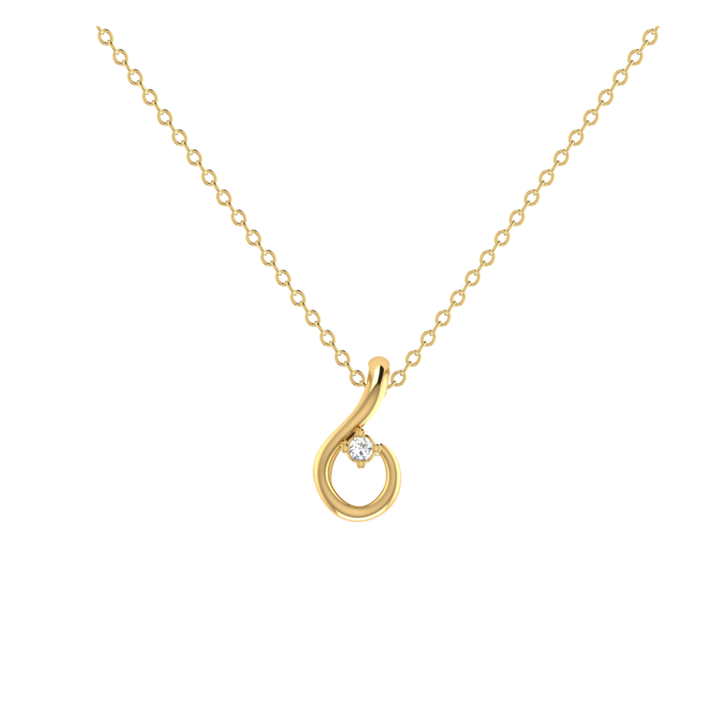 Starlight Nest Gold Plated Lab Grown Diamond Pendant