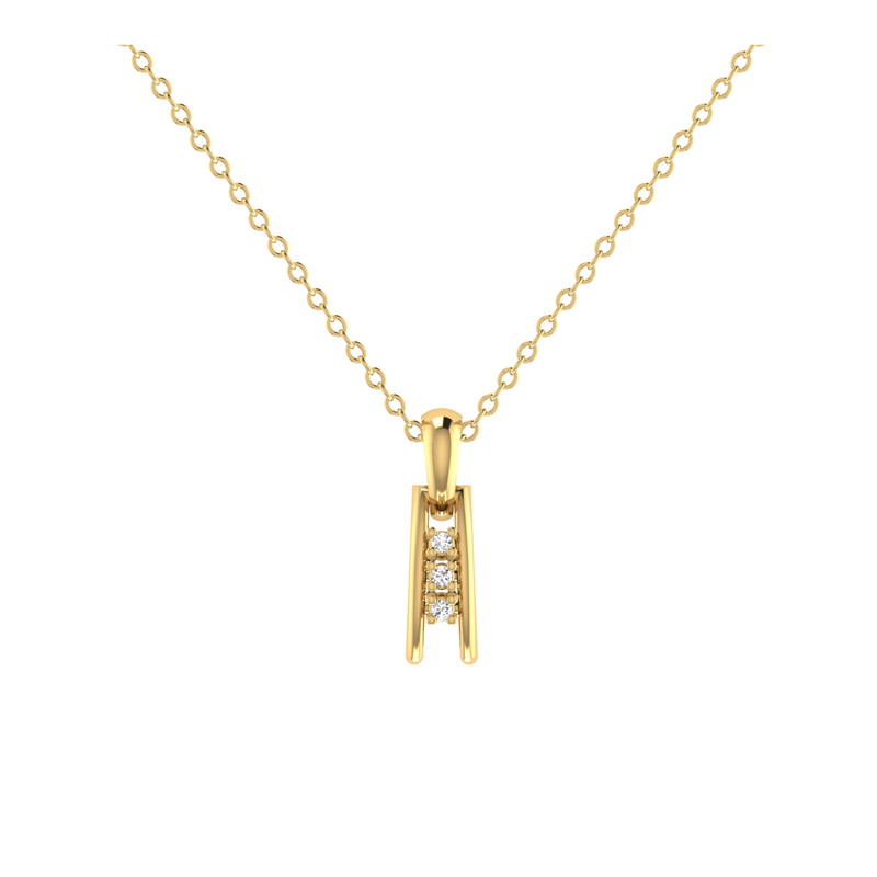 Orion Spire Gold Plated Lab Grown Diamond Pendant