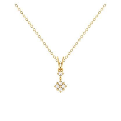 Trinity-Plus Gold Plated Lab Grown Diamond Pendant