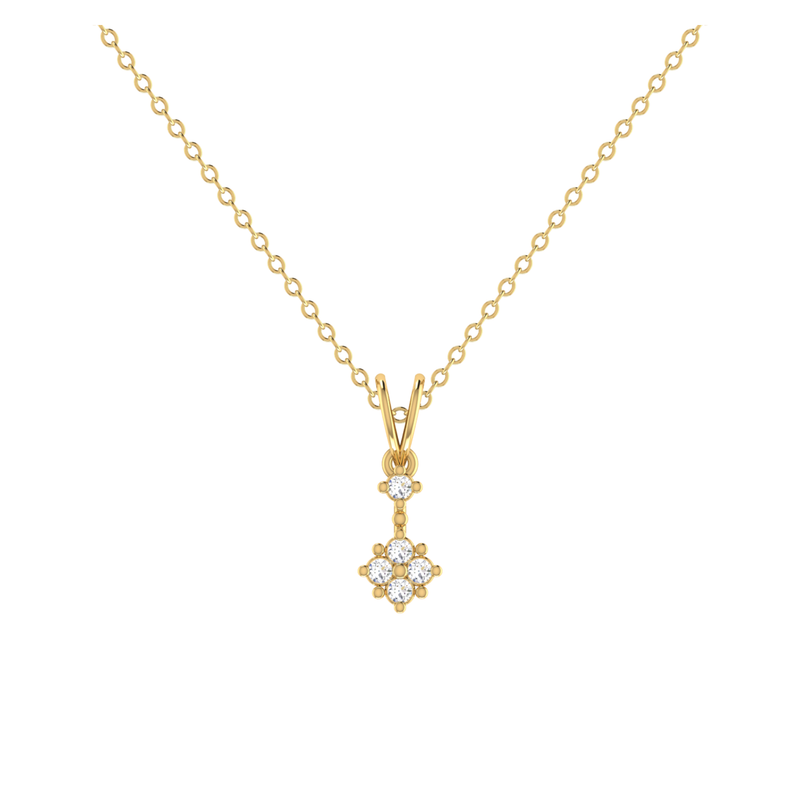 Trinity-Plus Gold Plated Lab Grown Diamond Pendant