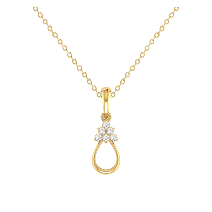Eternal Ember Gold Plated Lab Grown Diamond Pendant