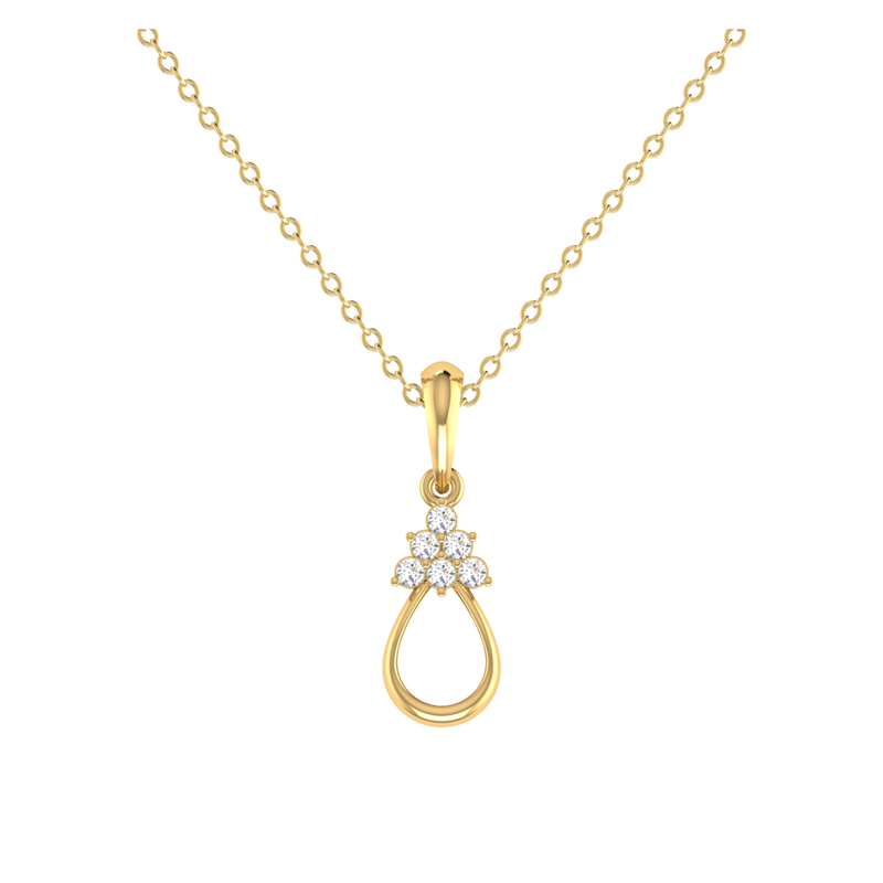 Eternal Ember Gold Plated Lab Grown Diamond Pendant