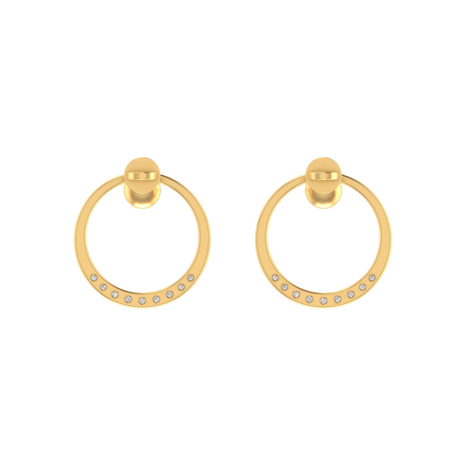 Lumina Crest Gold Plated Lab Grown Diamond Earrings