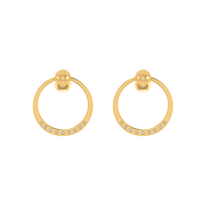 Lumina Crest Gold Plated Lab Grown Diamond Earrings