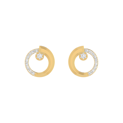 Lumina Nebula Gold Plated Lab Grown Diamond Earrings