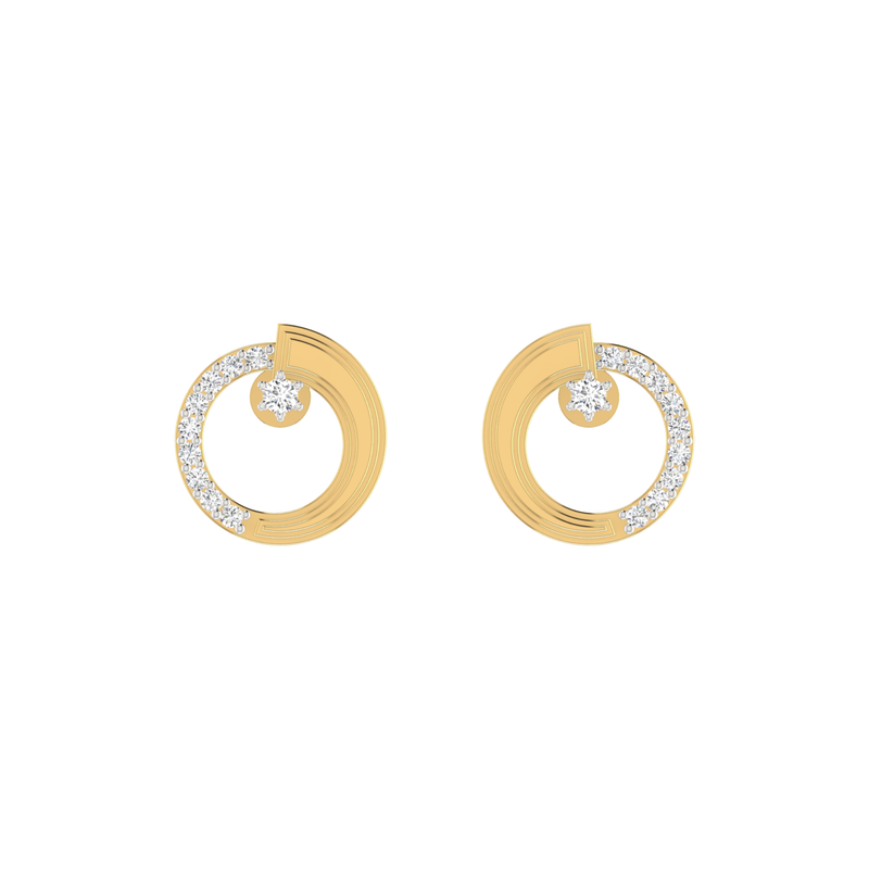 Lumina Nebula Gold Plated Lab Grown Diamond Earrings
