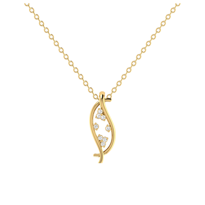Grace Bloom Gold Plated Lab Grown Diamond Pendant