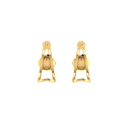 Nova Cage Studs Gold Plated Lab Grown Diamond Earrings