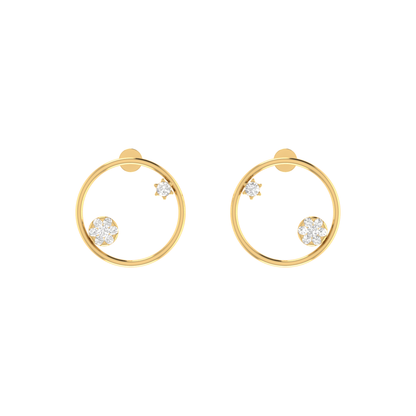 Cosmic Constellation Gold Plated Lab Grown Diamond Earrings