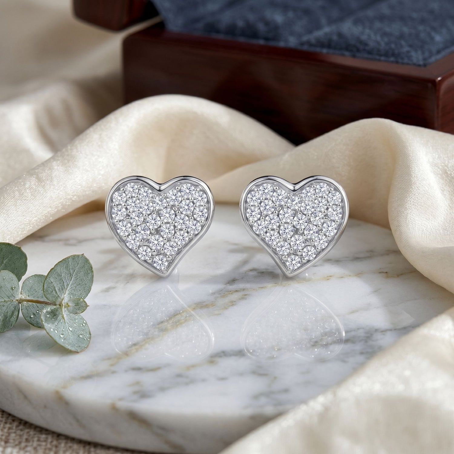 Dazzle Heart Lab Grown Diamond Earrings