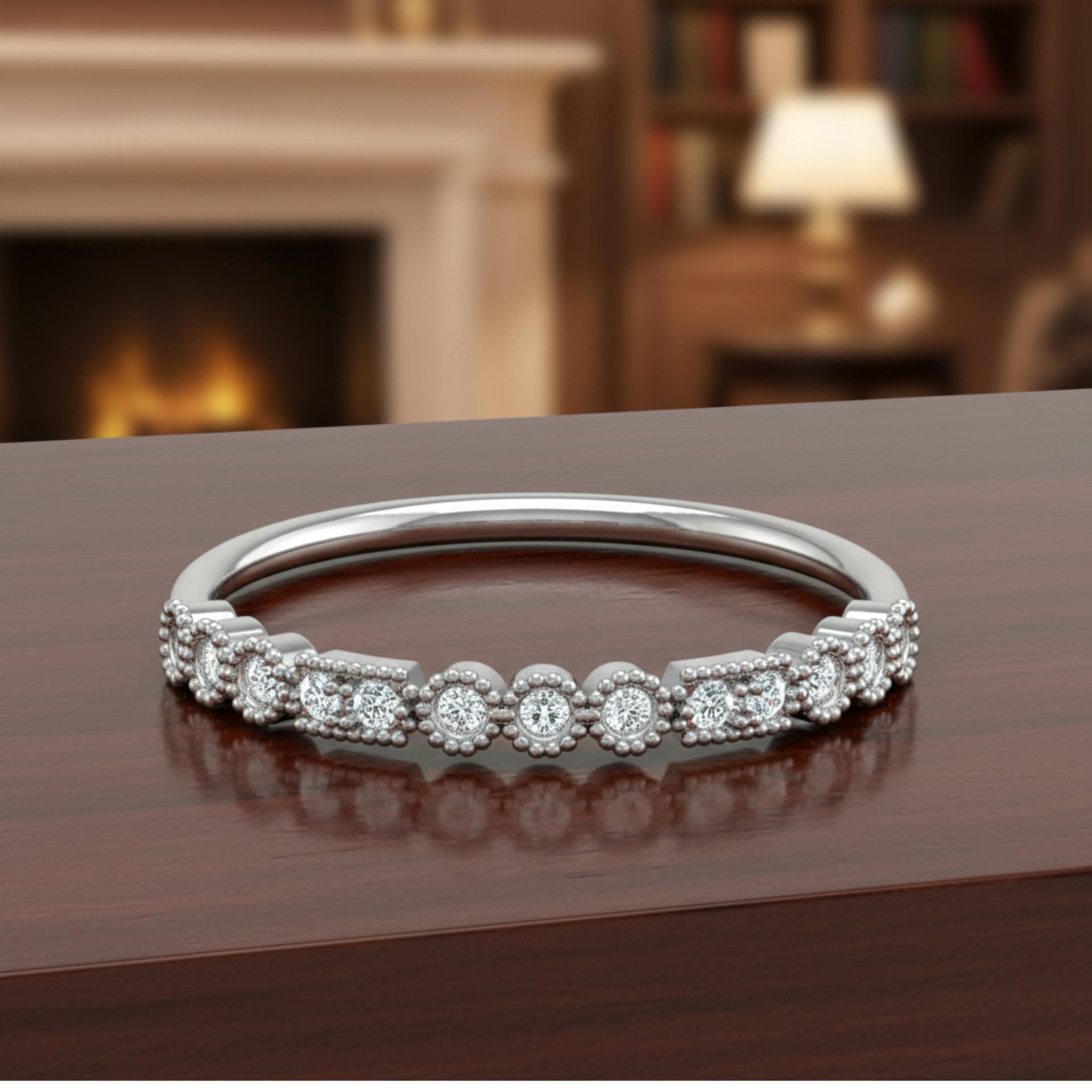 Essential Platinum Plated Lab Grown Diamond Ring