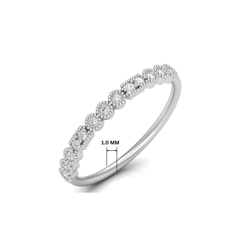 Essential Platinum Plated Lab Grown Diamond Ring