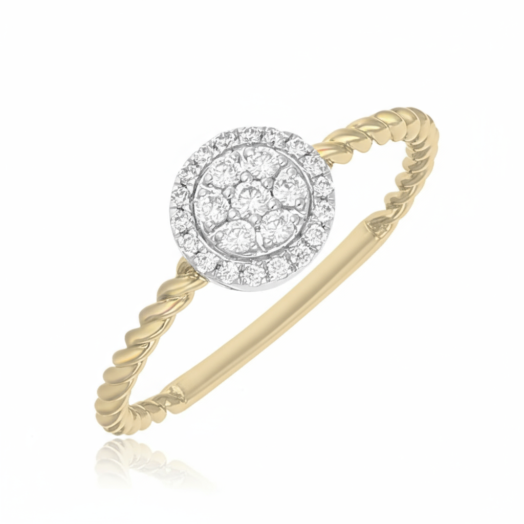 Radiant Halo Lab Grown Diamond Ring