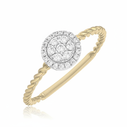 Radiant Halo Lab Grown Diamond Ring