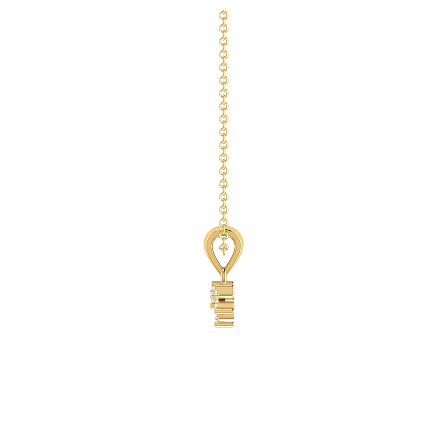 Breeze Drop Gold Plated Lab Grown Diamond Pendant