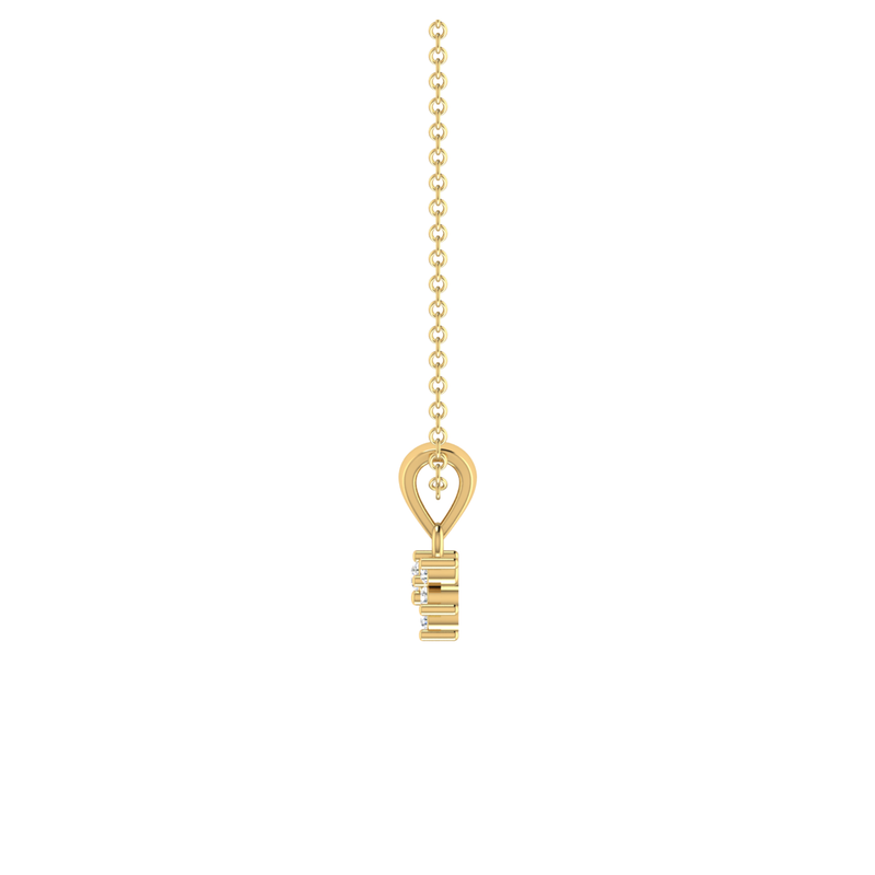 Breeze Drop Gold Plated Lab Grown Diamond Pendant