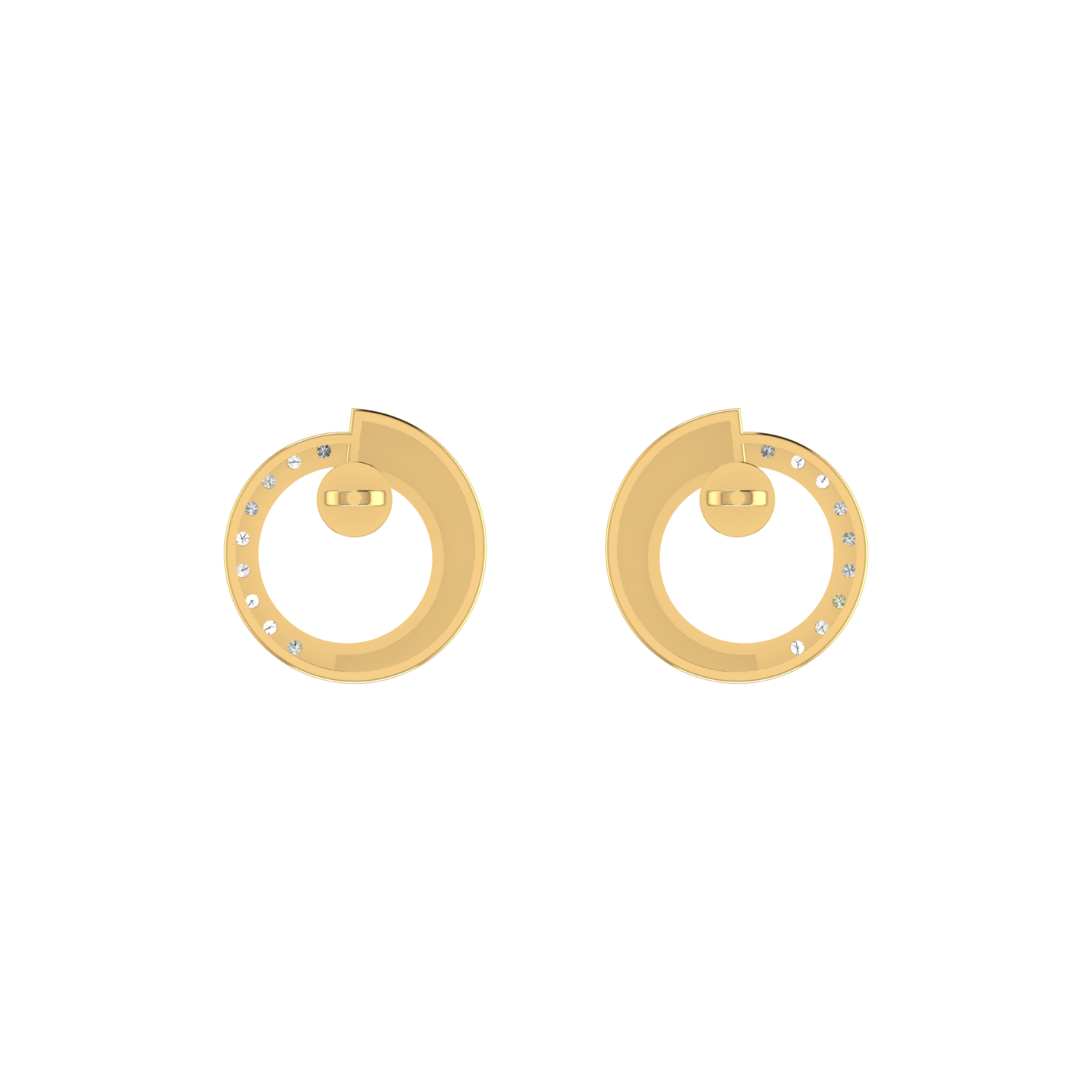 Lumina Nebula Gold Plated Lab Grown Diamond Earrings