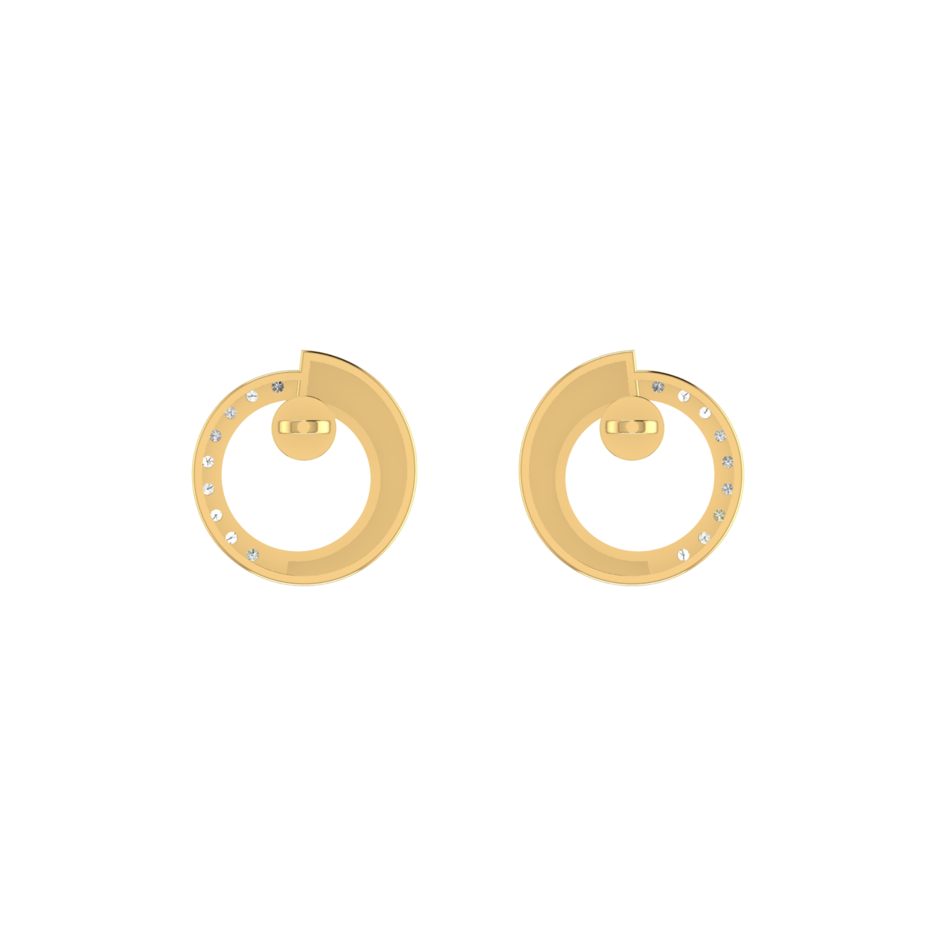 Lumina Nebula Gold Plated Lab Grown Diamond Earrings