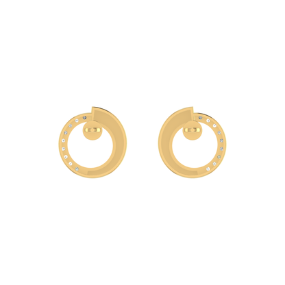Lumina Nebula Gold Plated Lab Grown Diamond Earrings