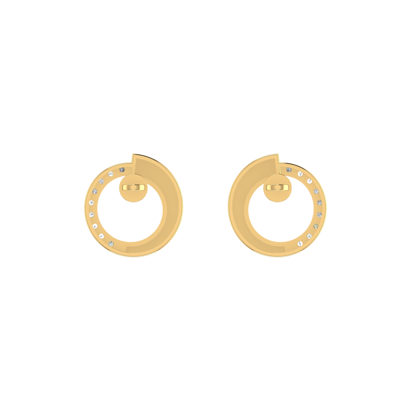 Lumina Nebula Gold Plated Lab Grown Diamond Earrings