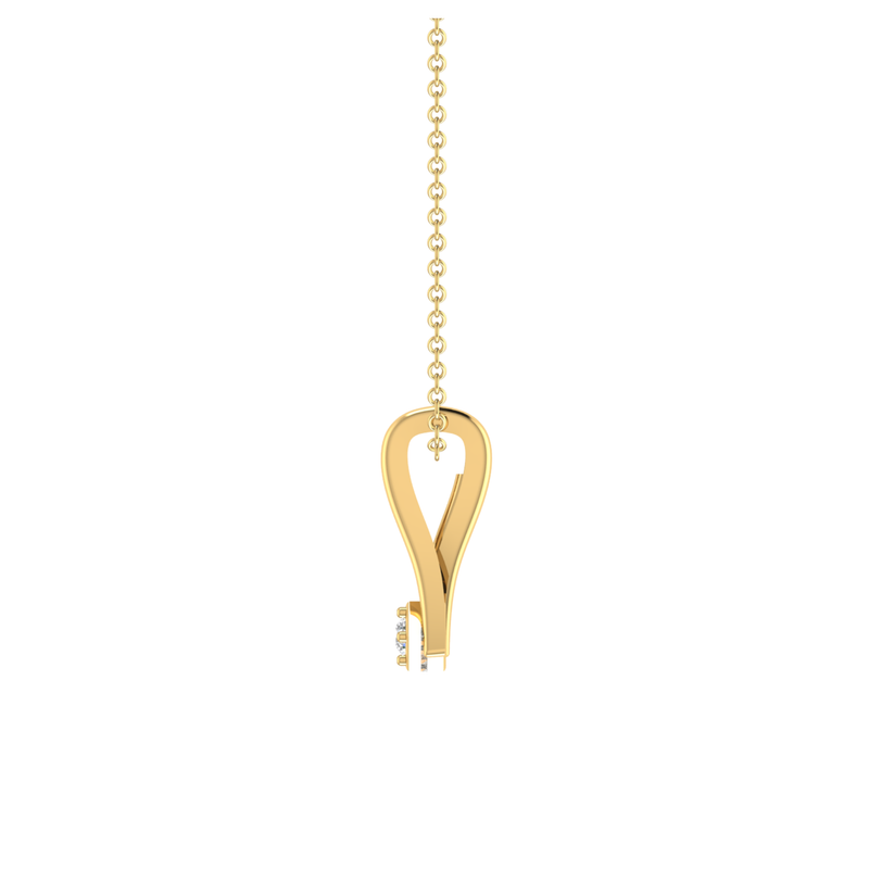 Regal Peak Gold Plated Lab Grown Diamond Pendant