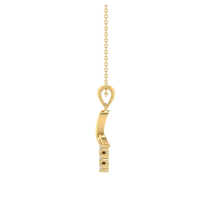 Celestial Bouquet Gold Plated Lab Grown Diamond Pendant