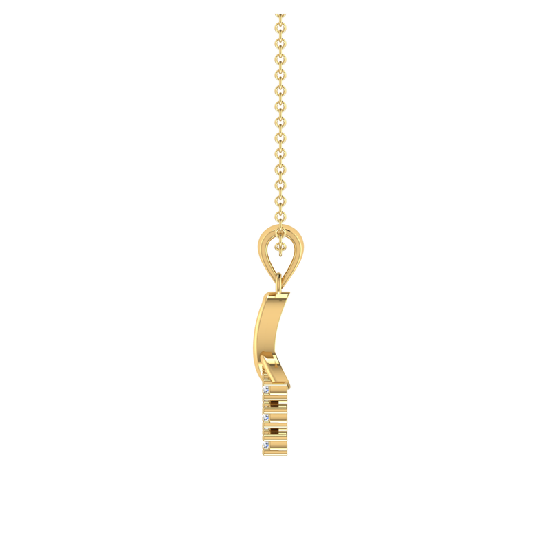 Celestial Bouquet Gold Plated Lab Grown Diamond Pendant