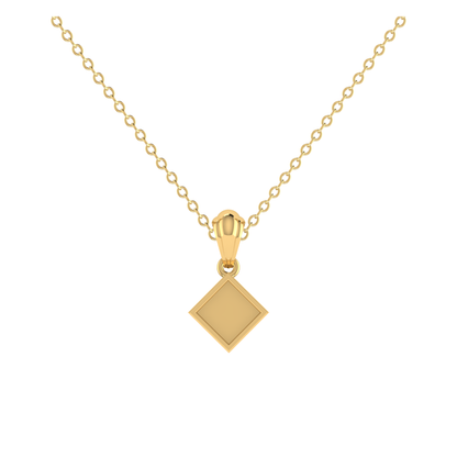 Equilibrium Drop Gold Plated Lab Grown Diamond Pendant