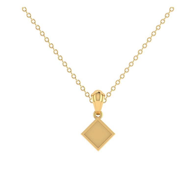 Equilibrium Drop Gold Plated Lab Grown Diamond Pendant