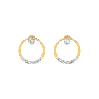 Lumina Crest Gold Plated Lab Grown Diamond Earrings