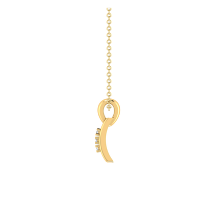Orion Spire Gold Plated Lab Grown Diamond Pendant