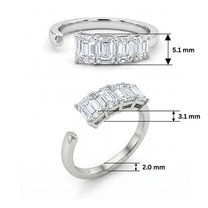 Avelisse Fourfold Lab Grown Diamond Ring