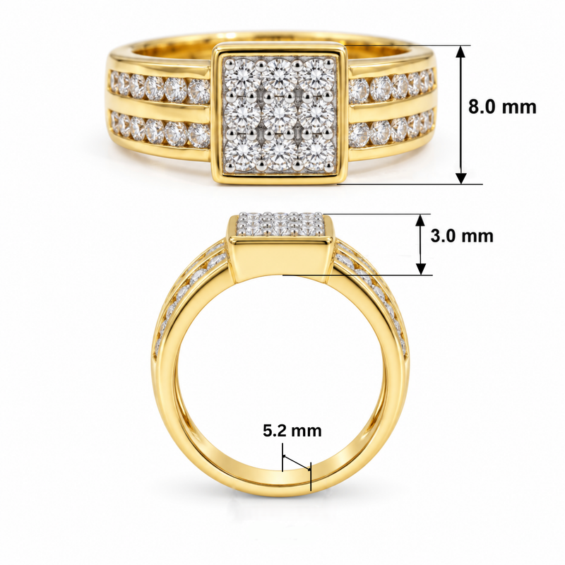 Aurevon Regal Lab Grown Diamond Ring