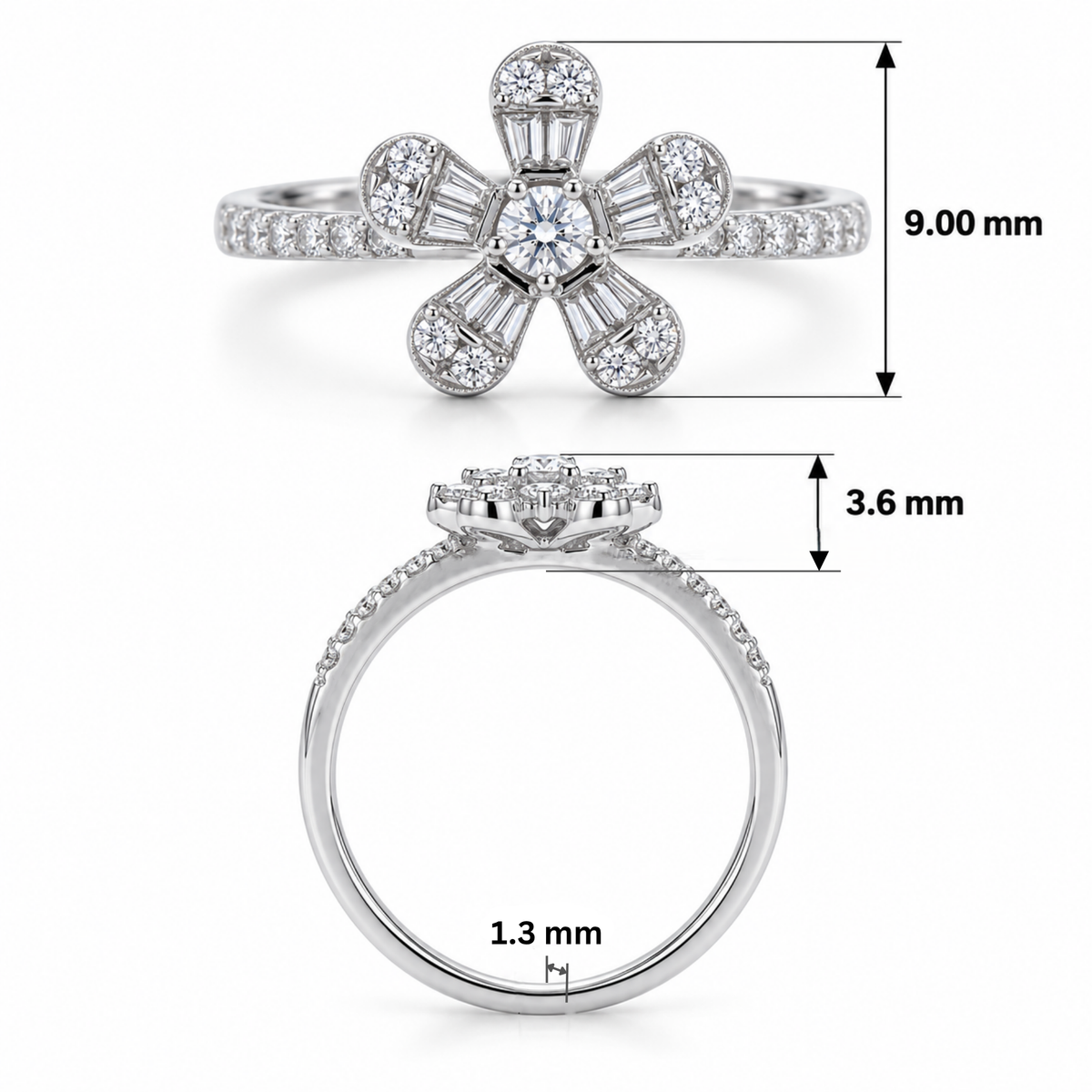 Jasmine Bloom Lab Grown Diamond Ring