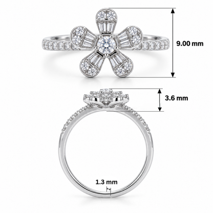 Jasmine Bloom Lab Grown Diamond Ring