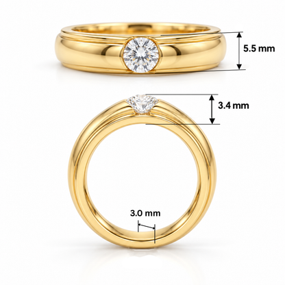 Orven Axis Lab Grown Diamond Ring
