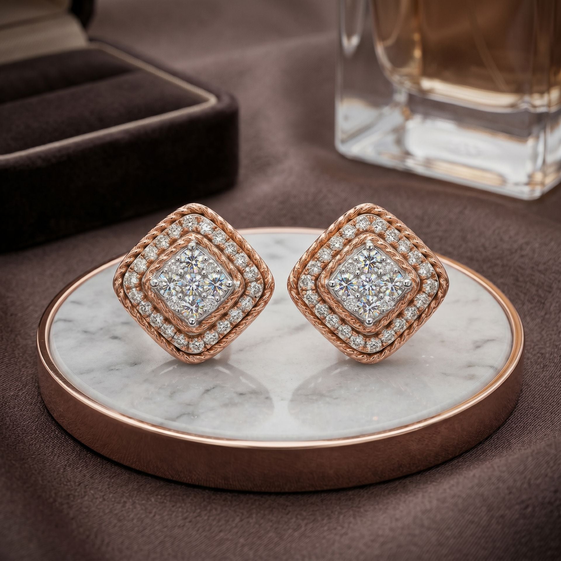 Blush Aura Lab Grown Diamond Earrings