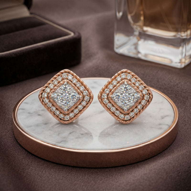 Blush Aura Lab Grown Diamond Earrings