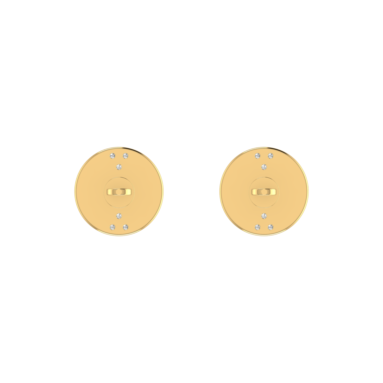 Opposing Aura Gold Plated Lab Grown Diamond Earrings