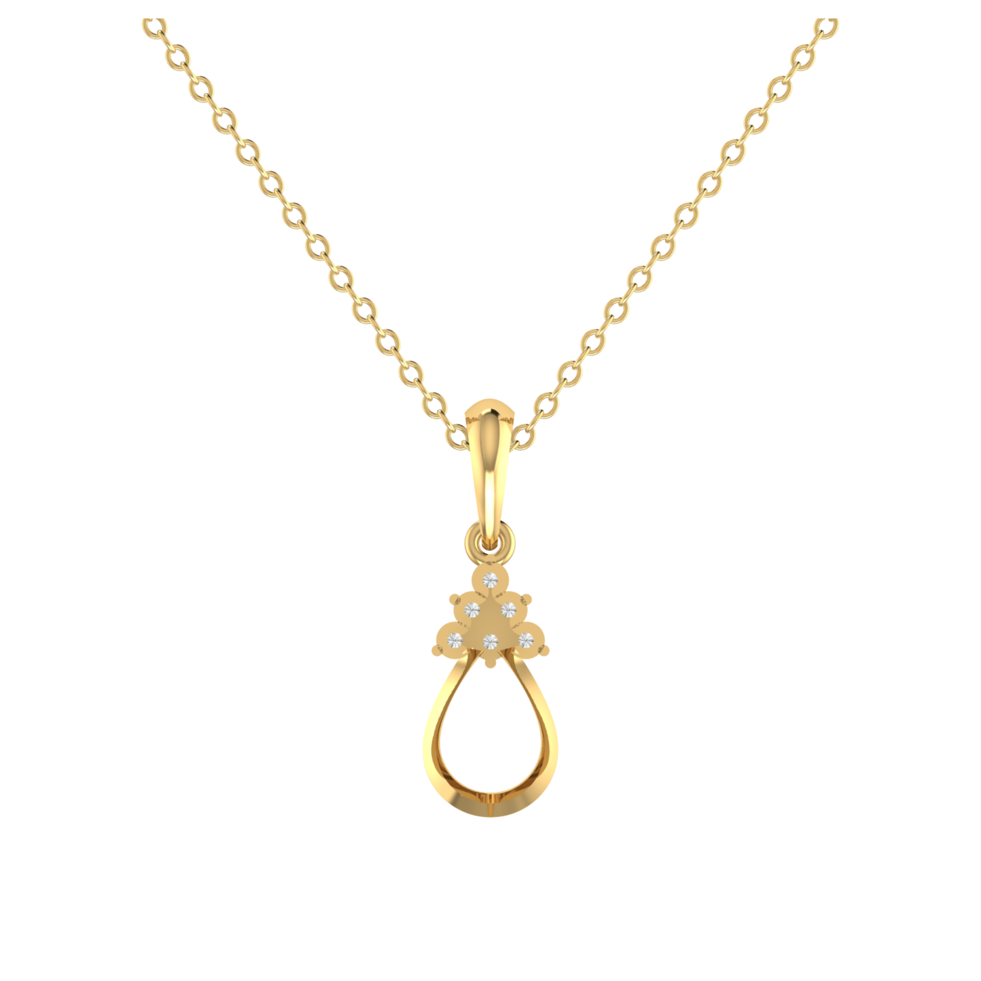 Eternal Ember Gold Plated Lab Grown Diamond Pendant