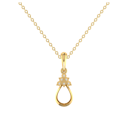 Eternal Ember Gold Plated Lab Grown Diamond Pendant