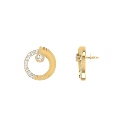 Lumina Nebula Gold Plated Lab Grown Diamond Earrings