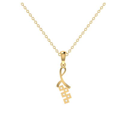 Celestial Bouquet Gold Plated Lab Grown Diamond Pendant