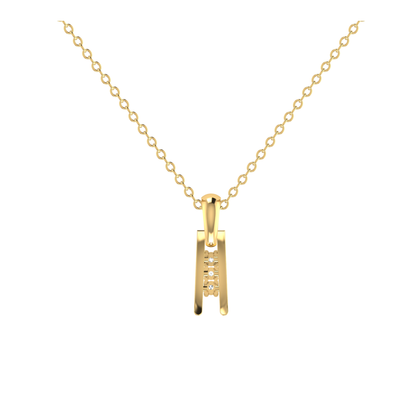 Orion Spire Gold Plated Lab Grown Diamond Pendant