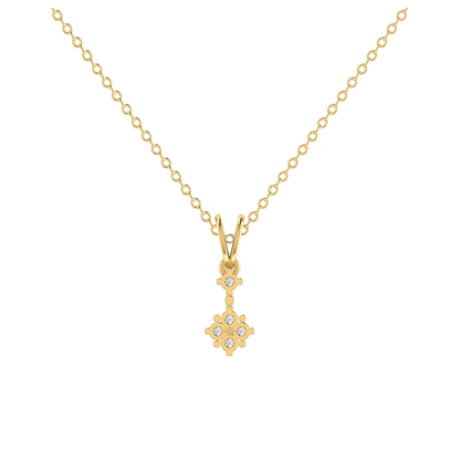 Trinity-Plus Gold Plated Lab Grown Diamond Pendant