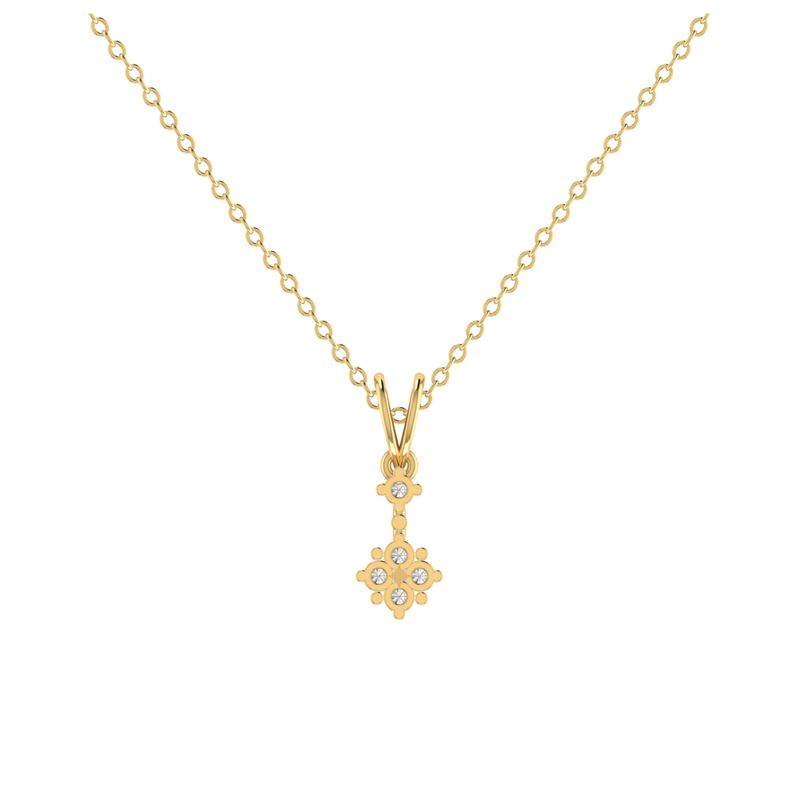 Trinity-Plus Gold Plated Lab Grown Diamond Pendant