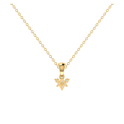 Breeze Drop Gold Plated Lab Grown Diamond Pendant