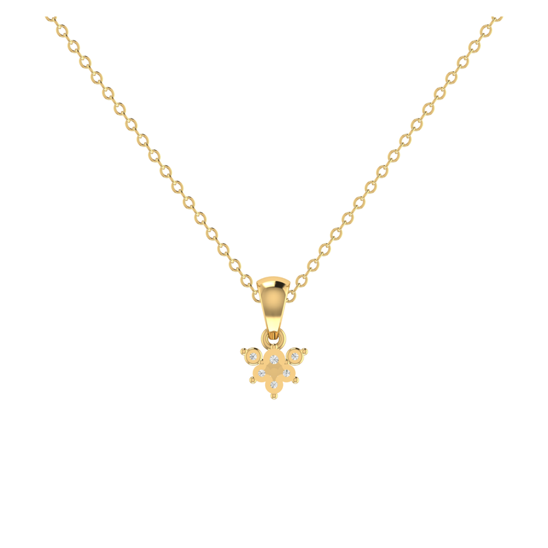 Breeze Drop Gold Plated Lab Grown Diamond Pendant