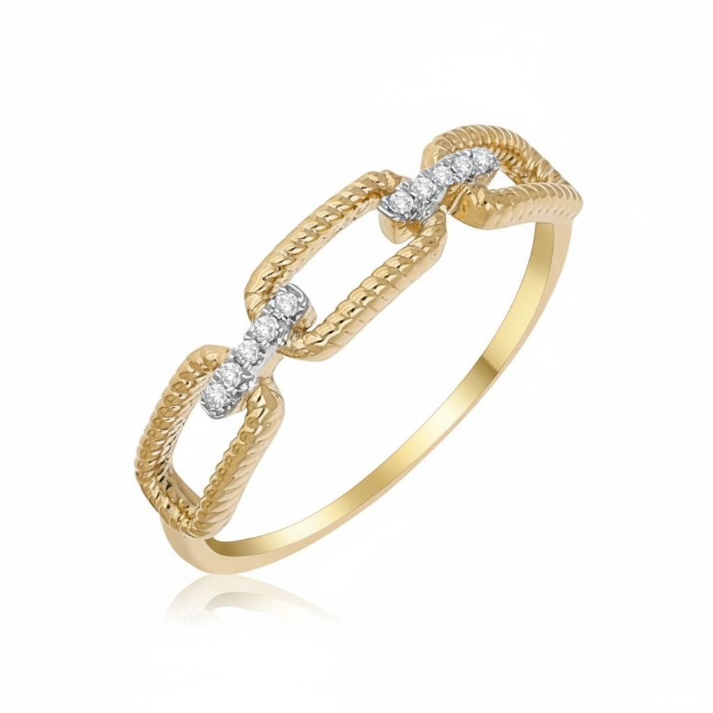 Interlink Lab Grown Diamond Chain Ring